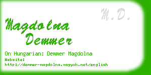 magdolna demmer business card